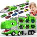 Transportwagen dinosaurus speelgoed - Met 6 voitures - 170 cm - Circuit de course - Pliable