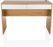 hjh LIVING Bureau BERGA 120x50x78 cm 2 laden wit/eiken