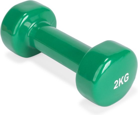 Virtufit Vinyl Dumbbell Pro - Gewichten - Fitness - 2 kg - Groen