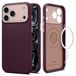 Spigen iPhone 17 Pro Max hoesje Nano Pop MagFit [Dual-Tone Design] Stijlvol dun, stofvrij en slank, compatibel met MagSafe-accessoires - Burgundy Bean