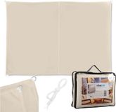 Merkloos Schaduwdoek - 4x5 m - UV-bescherming - Rechthoekig - Beige