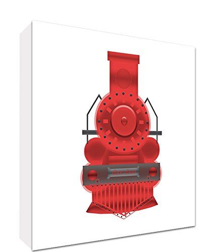 Feel Good Art Canvas on Frame - D Style Illustration - Red/White - 14.8 x 21 x 2 cm