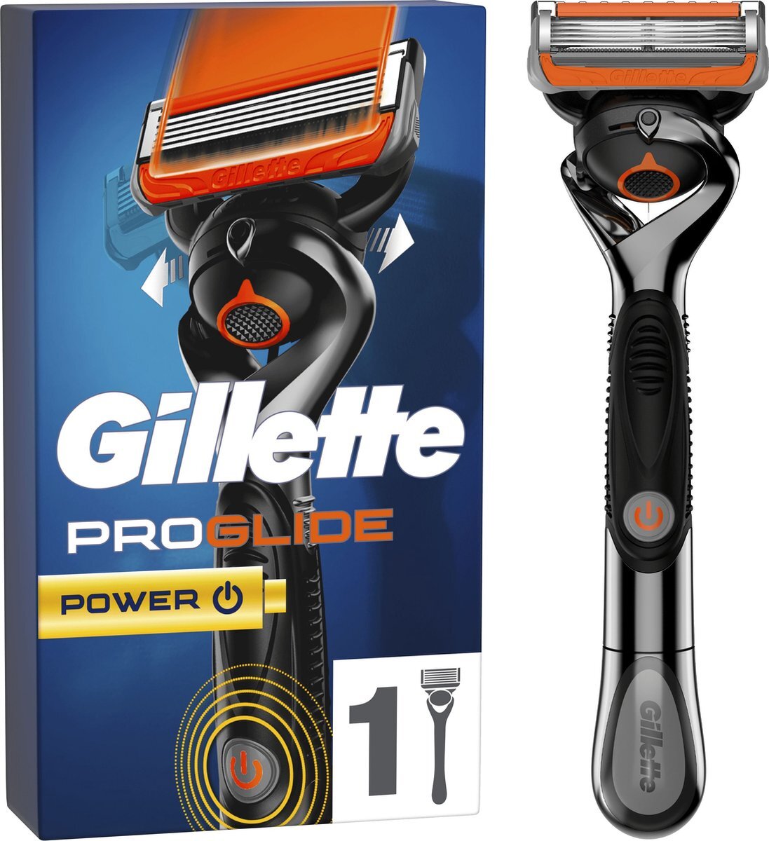Gillette Proglide Power - Scheersysteem - Voor Mannen - 1 Handvat Met 1 Navulmesje