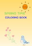 Spring time coloring book