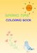 Spring time coloring book