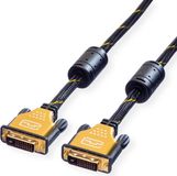 Roline GOLD Monitorkabel DVI, M-M, (24+1) dual link, 3 m