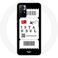 Maniacase Etui Redmi Note 11 5G vliegticket Istanbul Turkije