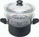 Ballarini Casserole à vapeur Aluminium Noir Rond 20 cm
