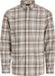 JACK & JONES Harvey chemise à carreaux coupe regular - sergé - brun (plaza taupe)