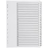 Q-Connect 1-25 Index Multi-Punched Versterkte Board Clear Tab A4 Wit