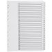 Q-Connect 1-25 Index Multi-Punched Versterkte Board Clear Tab A4 Wit