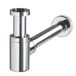 Wirquin 30718695 Mini sifon voor wastafel, design messing chroom 31608004