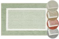 andiamo Maui Badmat, antislip, zacht en wollig, douchemat voor badkamer, antislip, wasbaar, 50 x 80 cm, salie