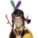 Boland Indianen verkleed accessoires set - Veren tooi - speer - tomahawk bijl - met ornamenten - voor volwassenen