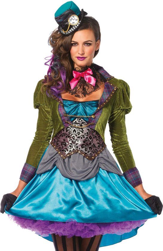 Deluxe Mad Hatter Kostuum Vrouwen - Small