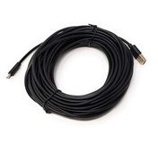 System-S Micro USB-kabel van 13 m meter en oplaadkabel in zwart