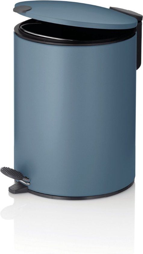 Kela Mats Pedaal Afvalemmer - 3 Liter - Rook Blauw