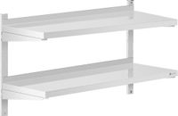 Royal Catering Wandrek - 2 planken - 40 x 100 cm - RVS