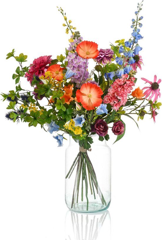 Emerald - Boeket Electric Love - 90cm - Roze - Kunstboeket - Zijde