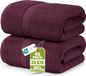 Utopia Towels Jumbo-badhanddoek, zeer absorberend en sneldrogend, 600 g/m², 100% ringgesponnen katoen, extra groot, superzacht, hotelkwaliteit, 89 x 178 cm, bordeauxrood, 2 stuks