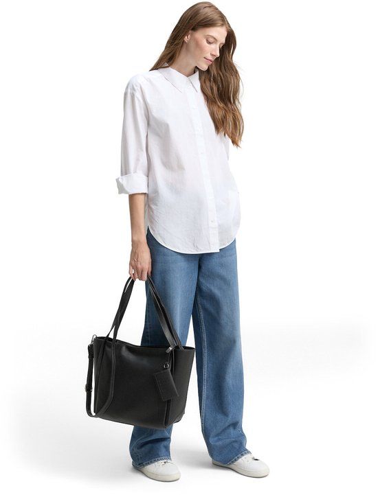 Tom Tailor - TTAMAREA L shopper met afneembare hangerzak - Maat ONESIZE - schwarz / black