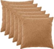 vidaXL - Kussensloop - 6 stuks - HEERLEN - Beige - 65 x 65 cm - Bouclé