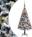 vidaXL Kunstkerstboom met 150 LED Wit 120 cm PVC en Staal en Kunststof