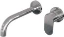 Brauer Chrome Edition Inbouw Wastafelmengkraan met Gebogen Uitloop en Rozetten Model C1 Chroom