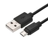 APM 570310 USB A/USB-B kabel, USB 2.0, USB-kabel, stekker, USB-kabel, printer en computer, stabiele overdracht zonder storing, 2 m lang, zwart