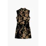 Desigual Jurk beige / groen / zalm roze / zwart