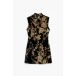 Desigual Jurk beige / groen / zalm roze / zwart