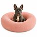belviona Donut hondenbed, zacht hondenmand, comfortabel & antislip Ø70 cm oudroze