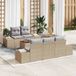 Maison Exclusive - Salon de jardin avec coussin 6 pcs Beige polyrotin
