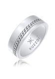 KUZZOI - Ring - Heren Band Chunky Chain in 925 Sterling Zilver - Heren
