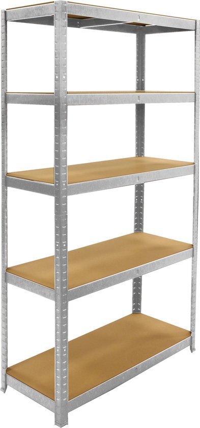 Erro Storage Opbergrek Basis - 90 cm breed - 875 kg draagkracht- 175 kg per plank - Monteren zonder schroeven