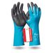 Gebol - Grip Tech Lange rubberen handschoenen tegen chemicaliën, zuur, olie en vet, waterdicht en antislip, inhoud: 1 paar, maat XL (maat 10), kleur: blauw