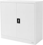 ML-design Afsluitbare archiefkast 90x40x90 cm wit staal