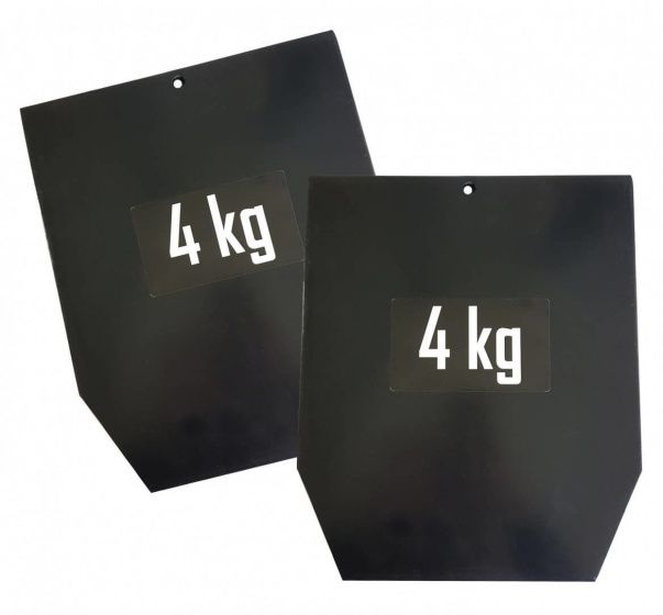 Sveltus gewichten voor vest staal zwart 4 kilo (2 stuks)
