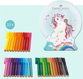 Faber-Castell Connector Snow globe Unicorn viltstiften - 33 stuks