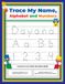 Trace My Name Alphabet and Numbers Workbook for Dayana