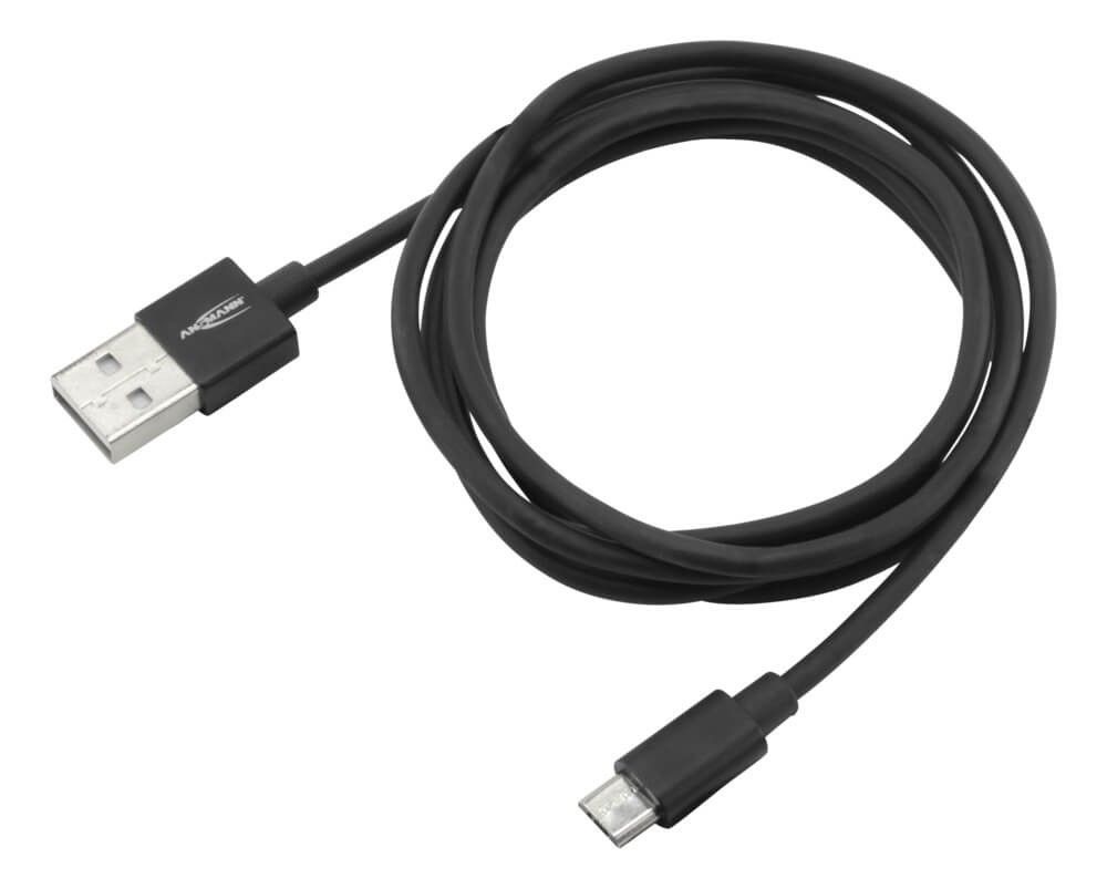 Ansmann 1700-0076 USB-kabel - 1,2 m - Zwart