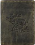 Greenburry - Vintage Animal Wallet - Stag - Men - Olive