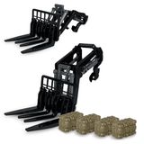 JAMARA 423286 Voorlader met vork incl. 4 hooiballen voor RC-tractor 1:24S
