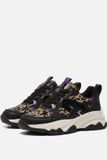 POSH by Poelman Gigi Leopard Sneakers zwart - Dames - Maat 32