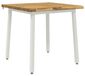 Table à manger Live Edge 70 x 70 x 75 cm Acacia massif