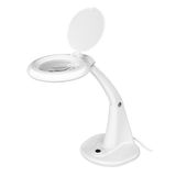 LOGILINK WZ0059 Lampe de bureau loupe, 3 & 12 dioptries, blanc