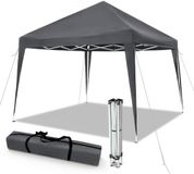 Famanu – Opvouwbaar 3x3m – Pop Up Paviljoen – UV-bescherming 50+ – Grijs