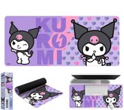 Kids Licensing Kuromi Gaming Desk Pad - Paars Bureaumat 80 x 35 cm - Antislip en Duurzaam - Sanrio