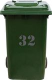 MC Living KadoExpress Kliko Sticker / Vuilnisbak Sticker - Nummer 32 - 15,7 x 25 - Antraciet