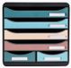 Exacompta 312606D bureaulade-organizer Kunststof Verschillende kleuren